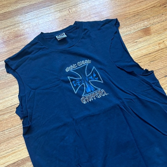 Vintage Jesse Who West Coast Choppers / Shirt Made Tank / Distressed - Picture 4 of 9